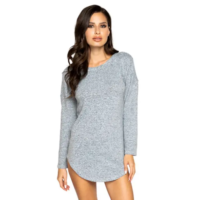 New Women's Sexy Long Sleeve Dressing Homewear Dressing Gown Pijamas Nightgown Night Dress 1124 OEM