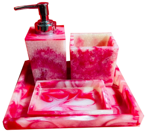 El juego de baño de resina incluye soporte para cepillo de dientes, ducha de resina personalizada, la venta más vendida - Product Image 2