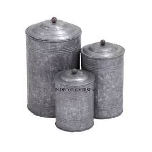 Most Fancy Unique Designer Enamel Finished Heavy Duty <b>Metal</b> Food Items <b>Storage</b> <b>Box</b> With Gold Plated Top Lid Kitchenware Supplies - Product Image 3