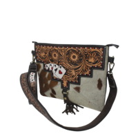 Tas Selempang Kulit Sapi Buatan Tangan dengan Rumbai, Rantai, Penutup Ritsleting, Gaya Tote Kasual, Lembut, Tahan Lama, Dapat Dilipat, Kapasitas Besar