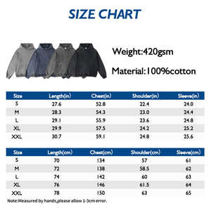 2025 Vintage personnalisé à capuche pantalons de survêtement ensemble Logo personnalisé respirant coton survêtements survêtements pour hommes Style lavé à l'acide - Product Image 2