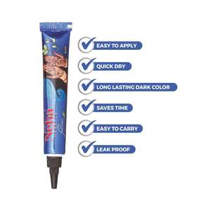 Lot de 10 bacs à henné noir super rapide bio-Tube à henné noir Neha - Product Image 2