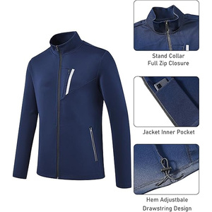 Latest Design Winter Men Heavyweight Windproof Breathable Solid Casual <b>Tracksuit</b> Set Customized Color Long Sleeve FORTLEO IND - Product Image 3