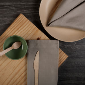 Solid <b>Pink</b> 100% Cotton Sateen Napkin Woven with Sustainable Features - Product Image 4