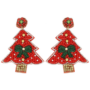 Pendientes con Cuentas Bordadas y Detalles Artísticos, Acero Inoxidable, 100% Cuentas de Vidrio, Estilo Vintage para Mujer, para Fiestas y Eventos - Product Image 6