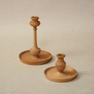 Post-Modern Style Roman Column Candle Holder Creative Wood Candlestick for Home Decor Dining Table Ornaments for <b>Living</b> <b>Room</b> - Product Image 2