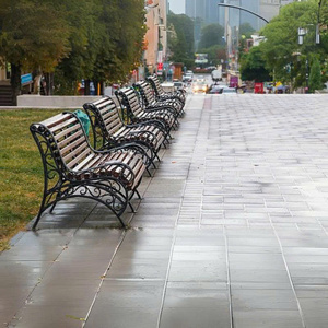 Banc d'extérieur moderne en fer de qualité supérieure pour une performance extérieure durable Confort intérieur pour les cafés, les stations balnéaires, les jardins publics - Product Image 5
