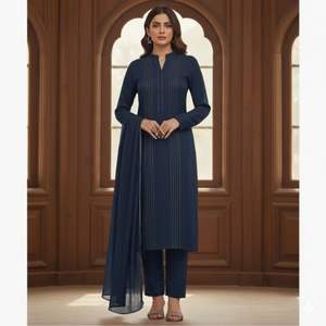 Ensemble Salwar Kameez de couleur unie, design personnalisé, de haute qualité, léger, en tissu léger, séchage rapide, indien/pakistanais, toutes tailles, fêtes, faible MOQ - Product Image 3