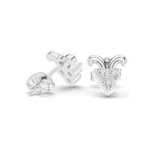 Pendientes de Diamante de Laboratorio en Forma de Corazón de 0.3 CT para Mujer, Claridad VVS-VS EF, Oro de 18KT, 14KT, 10KT y Plata 925, Oro Rosa, Amarillo - Product Image 4