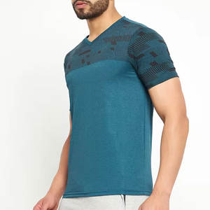 T-shirts d'entraînement de sport en polyester 100% pour hommes impression par sublimation de haute qualité maillot décontracté col rond manches courtes dernière conception - Product Image 6