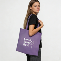 Sacs de shopping personnalisés avec logo imprimé, en tissu non tissé spunbond, avec longues poignées d'épaule