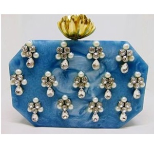 Caja de resina, accesorios de embrague, bolsos de mano, la mejor artesanía india, bolso de mano de tipo personalizado de resina para mujer, bolsos de mano promocionales - Product Image 6