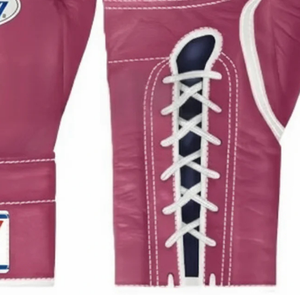 Gants de boxe à lacets Winning, rose foncé, cuir véritable, gants d'entraînement de boxe professionnels, gants de sparring, édition femme, 8oz 10oz 12oz - Product Image 5