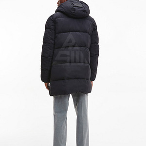 Nueva Chaqueta de Plumón Acolchada para Hombre, Elegante, Cálida, para Invierno, de Alta Calidad, con Cuello Alto, Logotipo Frontal y Capucha - Product Image 2