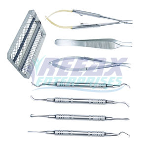 REEAX ENTERPRISES Juego de instrumentos microquirúrgicos oftálmicos Herramientas de cirugía de cataratas de acero inoxidable - Product Image 5