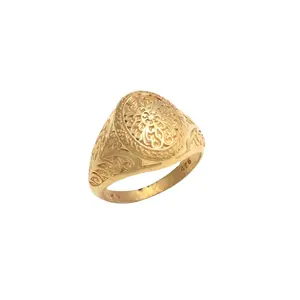 แหวนเขาวงกตสีทองชิ้นส่วนที่ประณีตมีการออกแบบที่ซับซ้อนแหวนผู้ชายแหวนขอแต่งงานแหวนแฟชั่น