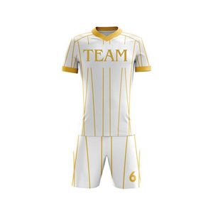 Conjunto de camisetas de fútbol de secado rápido al por mayor, 100% poliéster, logotipo personalizado, uniforme de práctica de fútbol para hombres y mujeres - Product Image 5