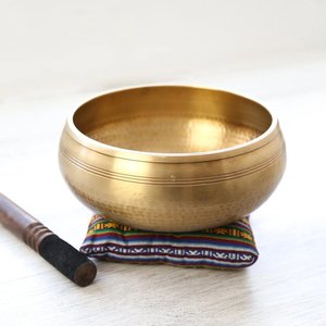 Bol chantant en métal de luxe de meilleure qualité, fini or, décoration intérieure pour le yoga religieux, pratiques spirituelles, bols de signature - Product Image 5