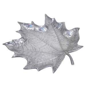 Bol décoratif en aluminium doré en feuille de lotus pour la cuisine - Product Image 1