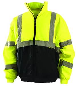 Customizable Yellow Medium US Work Jacket Windproof Waterproof Polyester <b>Material</b> with LED Flash Mesh <b>Reflective</b> Safety Clothing - Product Image 1