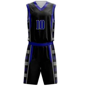 Ensemble d'uniformes de basket-ball personnalisés pour l'école, l'université et les équipes de club avec tissu respirant, impression par sublimation complète, ajustement confortable - Product Image 4