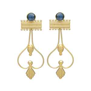 Nuevo pendiente colgante dorado de moda, pendiente chapado en oro de gota, pendiente de diseñador, nuevo pendiente de moda - Product Image 1