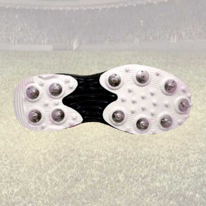 Kookaburra Men's Cricket Shoes - KC 3.0 Sport Spikes In White/Gold Size 42 EU