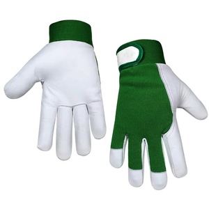 Guantes de trabajo de montaje de alta calidad, cuero de cabra de seguridad para almacén, guantes de montaje antideslizantes de cuero para jardinería - Product Image 3