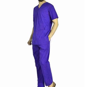 ชุดยูนิฟอร์มพยาบาลแบบสครับ สำหรับบุคลากรทางการแพทย์ แบบ unisex เหมาะสำหรับใส่ทำงานในโรงพยาบาล สวมใส่สบาย ระบายอากาศได้ดี เสื้อแขนสั้นและกางเกงสำหรับบุคลากรด้านการดูแลสุขภาพ - Product Image 6