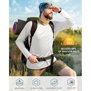 T-shirt de compression léger pour homme, anti-UV, à séchage rapide, manches longues, respirant, tissu extensible, coupe athlétique, durable - Product Image 5