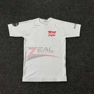 เสื้อแรชการ์ด BJJ พิมพ์ซับลิเมชันชันออกแบบได้ตามต้องการป้องกันแบบ240gsm พิมพ์ลายอัลตออลตาอเลต - Product Image 1