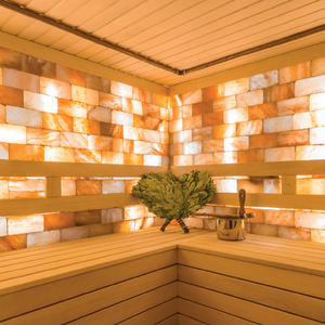 Ladrillos de sal del Himalaya rosa con estilo de gama alta y azulejos pulidos hechos a mano tamaño personalizado para el hogar y la sala de SPA terapia artesanías naturales - Product Image 5