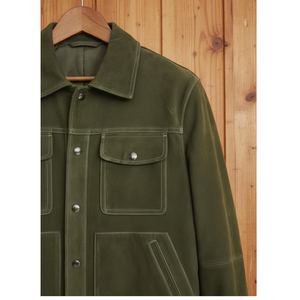 Chaqueta de Motocicleta Unisex de Alta Gama, de Lona y Tela No Tejida, con Borlas de Piel de Vaca en la Parte Delantera, Suave, Duradera, Resistente al Viento, Impermeable y Ecológica para Invierno - Product Image 3