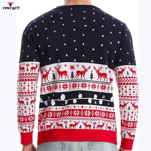 Custom Logo Solid Digital Printing Polyester/Cotton Fleece Eco-Friendly Breathable Christmas Sweatshirts Comfortable Winter - Product Image 2