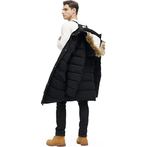 Parka de invierno personalizada para hombre, chaqueta acolchada informal transpirable con cremallera acolchada de algodón grueso, servicio OEM disponible - Product Image 5