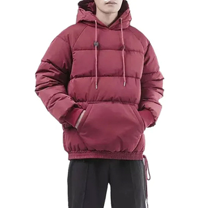 Veste en peluche à capuche bulle imperméable pour hommes avec logo et design personnalisés vente en ligne - Product Image 1