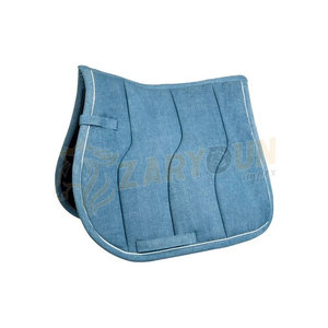High Quality Customizable <b>Quilted</b> Horse Jeans Saddle Pad Top Selling English Western Jumping Dressage Equestrian Saddle <b>Wool</b> - Product Image 5