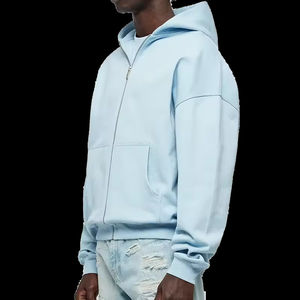 Cheap Price Wholesale Custom Logo Printing Blank Hoodie Sweatshirts <b>Mens</b> Hoodies Blank <b>Zip</b> <b>up</b> Hoodie Manufacture Zohan Creations - Product Image 2