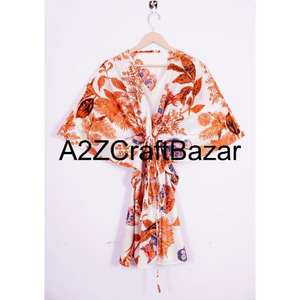 Vestido Midi Ajustado de Algodón 100% Puro para Mujer, Estampado Floral, Vestido de Playa, Ropa de Verano para Cruceros, Corte Regular, Transpirable, Lavable, con Volantes - Product Image 6