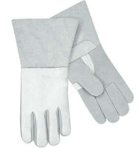 Gants de sécurité industrielle en cuir de vachette Protection du travail résistant à la chaleur Patch en cuir fendu Gants de travail de soudage - Product Image 3