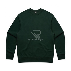 เสื้อสเวตเชิ้ตคอกลมผู้ชาย ผ้าฝ้าย 100% สีพื้น ขายดีที่สุดจากโรงงาน ปักโลโก้ตามสั่ง ย้อมสีเรียบ สำหรับฤดูหนาว - Product Image 5