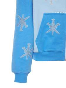 Última calidad premium 100% algodón múltiples colores azules diseño de diamantes de imitación puños de dobladillo acanalado para hombres ropa informal otoño - Product Image 5