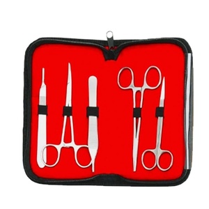Sutur kit, Medical Instrument, Suture Practice Kit for Medical Students with <b>Silicone</b> Pad Surgical <b>Tools</b> Scissors Needle Holder - Product Image 1