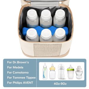 <span class=keywords><strong>Sac</strong></span> <span class=keywords><strong>isotherme</strong></span> double couche en polyester résistant à l'eau pour <span class=keywords><strong>lait</strong></span> <span class=keywords><strong>maternel</strong></span> avec fermeture éclair, pliable et portable - Product Image 5