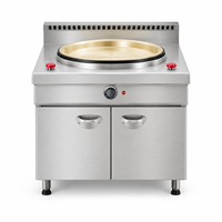 Four à Shengjian électrique commercial rotatif avec armoire, en acier inoxydable, pour la cuisson de pains frits, idéal pour les restaurants de snacks