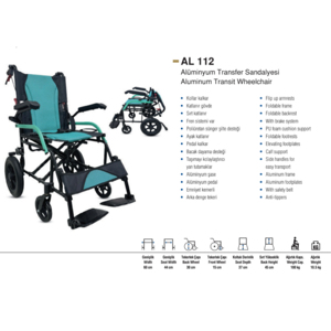 Silla de Transferencia de Alta Calidad, Asiento Cómodo, Fácil Manejo del Paciente, Marco Ligero y Resistente, Suministro al por Mayor - Product Image 1