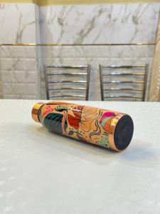 ขวดน้ำทองแดงใช้ได้ทั้งชายและหญิง2L ทำด้วยมือคุณภาพสูงทำด้วยมือโลหะทุบตรงอินเดียแคมป์ปิ้งปาร์ตี้วัตถุประสงค์ในการตกแต่ง - Product Image 2