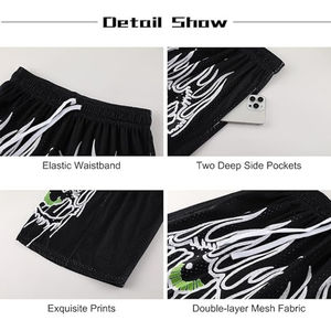 Haute qualité maille tissu athlétique Fitness Shorts maille Shorts basket-ball Polyester Gym entraînement poche personnalisé Shorts pour hommes - Product Image 6