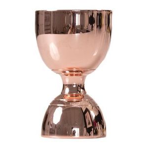 Jigger para Cócteles de Acero Inoxidable con Acabado en Oro Rosa y Diseño Pulido, Vaso Medidor de Doble Cara para Bar, Hogar y Hotel - Product Image 1