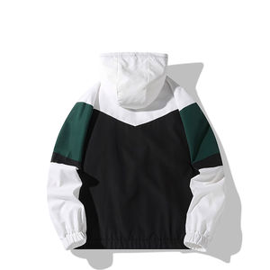 2025 Custom Lightweight Men's waterproof <b>Hooded</b> <b>Rain</b> <b>Jacket</b> Soft Shell Outdoor Coat with Zipper High Street Style - Product Image 5